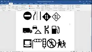 Insert traffic symbols in word