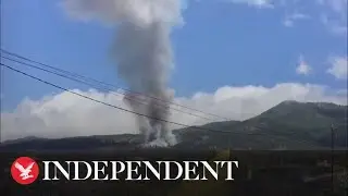 La Palma volcano: Evacuations underway after eruption on Spanish island