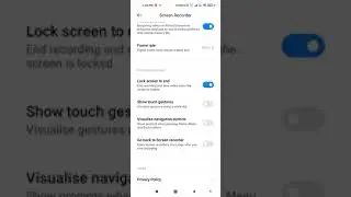 How to Start / Stop Redmi | Mi Screen Recording . Mi Screen Recorder Settings for Better Quality