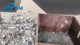 Broken bridge aluminium crushing and sorting machine video live shooting