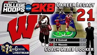 Caleb Booker Career Legacy | College Basketball 2K8 | Livestream 21