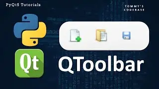 QToolbar | Create toolbar with icons in PyQt5