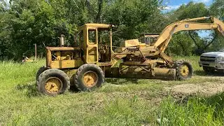 Picking up a piece of old machinery