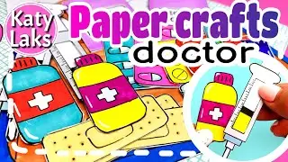 💊Diy First Aid Kit /🤒🤧Paper Crafts DOCTOR