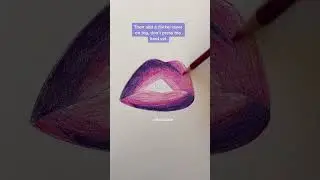 How to draw glossy lip: Tutorial 