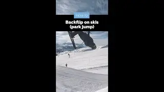 How to Backflip on Skis | Park | #Shorts