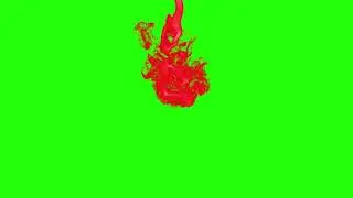 FREE HD Green Screen - POURING RED LIQUID INK