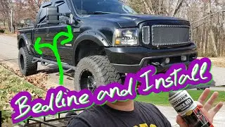 Bedliner on Fender Flares and How To Install | 04 Superduty