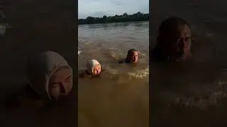 Ulang Tahun tersedih! Berenang di Sungai Buaya #shorts Nasya kaila Nazifah