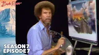 Bob Ross - Barn at Sunset (Season 7 Episode 7)