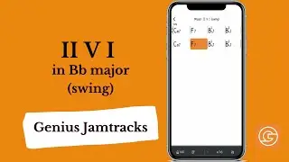 Major II V I Play along in Bb - Backing Track [Genius Jamtracks iOS]