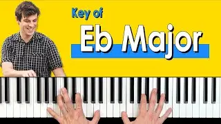 E Flat Major Scale - Fingering and Chords for Piano