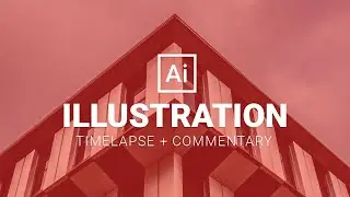 Making of Architectural Illustration in Adobe Illustrator | Digital Illustration Tutorial & SpeedArt