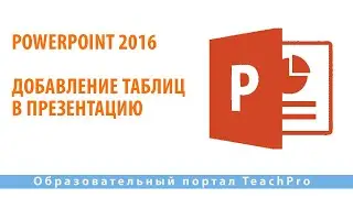 Как работать в Microsoft PowerPoint 2016| Добавление таблиц в презентацию