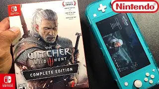 Witcher 3 Wild Hunt | Unboxing and Gameplay | Nintendo Switch Lite | Black Friday Deal