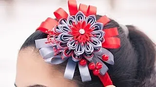 Ободок Канзаши Мастер Класс / DIY Kanzashi