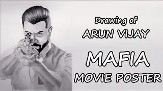 Mafia Arun Vijay Poster Drawing | Time lapse | Black Pencil