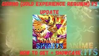 GIORNO (GOLD EXPERIENCE REQUIEM) FS Update How to Get + Showcase (Anime Spirits) | Roblox