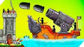 50 ДНЕЙ БИТВЫ С ПИРАТАМИ! The Catapult: Castle Clash with Stickman Pirates Новые игры