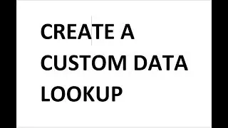 Creating a Custom Datalookup in servicenow