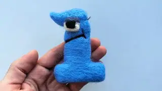 ASMR Number Lore | 1 (MikeSalcedo) Needlefelt Wool Art