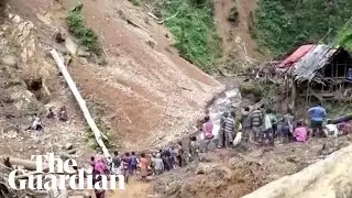 Landslide engulfs remote Papua New Guinea village leaving at least 12 feared dead