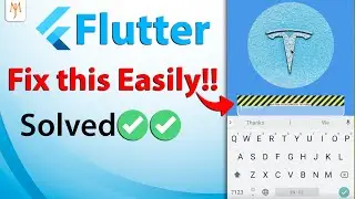 Flutter Tutorial - How to Fix Bottom Overflowed When Keyboard Shows