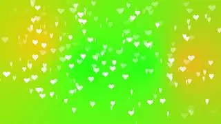 Green Screen - Love Effect Background - Particles Overlay Hearts Effects _ sk green screen