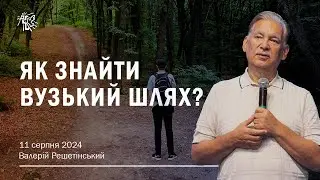 ЯК ЗНАЙТИ ВУЗЬКИЙ ШЛЯХ? Валерій Решетінський. 11 серпня 2024 р.