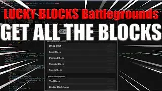 LUCKY BLOCKS Battlegrounds OP Script/Hack BEST GUI