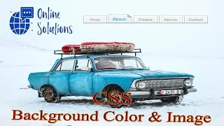 CSS 2.3 How to add | CSS | Background | Color | Image |