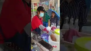 Syrup flavored ice 【🇹🇭 4K】Thai street delicacies. how it's done 