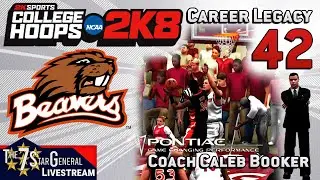 Caleb Booker Career Legacy | College Basketball 2K8 | Livestream 42