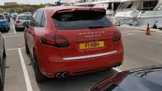 red porsche 958 cayenne GTS in antibes France