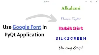 ❓How to use Google fonts in PyQt6