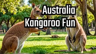 Kangaroo interaction in Australia