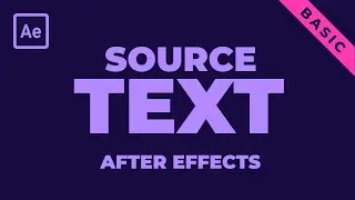 How to use source text in after effects