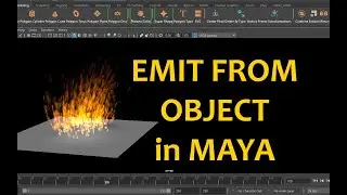 Emit From Object - Maya Particle Dynamics and FX Tutorial