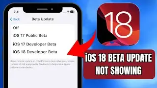 Fix iOS 18 Beta Update not showing on iPhone / iOS 18 beta Released / iOS 18 beta Update / 2024