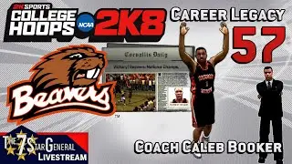 Caleb Booker Career Legacy | College Basketball 2K8 | Livestream 57