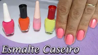 Como fazer Esmalte Caseiro com sombra - Dica da Semana - Juliana Santos