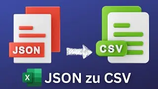 Excel JSON to CSV konvertieren - Excel JSON importieren [zu Tabelle]