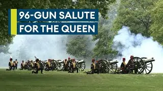 Gun salutes mark every year of Queen’s life