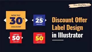 Discount Offer Label Design in Illustrator