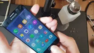 Samsung S6 Glas tauschen, Display repair Glass replacement Reparatur замена стекла S6 G920