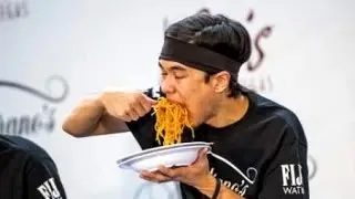 World Pasta Eating Championship (World Record Broken)