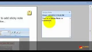 Add Comments or Sticky Notes in PDF