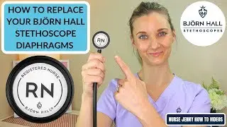 How To Change Stethoscope Diaphragms for Bjorn Hall Stethoscopes - RN Registered Nurse Diaphragm.