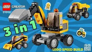 LEGO CREATOR 31014 POWER DIGGER 3 in 1 REVIEW / LEGO BRICKS SPEED BUILD INSTRUCTIONS / IDEAS / ASMR