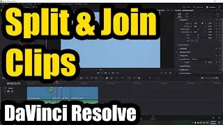 How to Split and Join Clips (Davinci Resolve, Merge, Unite, Alt+\)